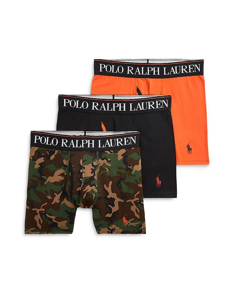 Polo Ralph Lauren Mens 3-Pk. 4D-Flex Cooling Microfiber Boxer Briefs - SURPLUS CAMO,POLO BLACK Product Image