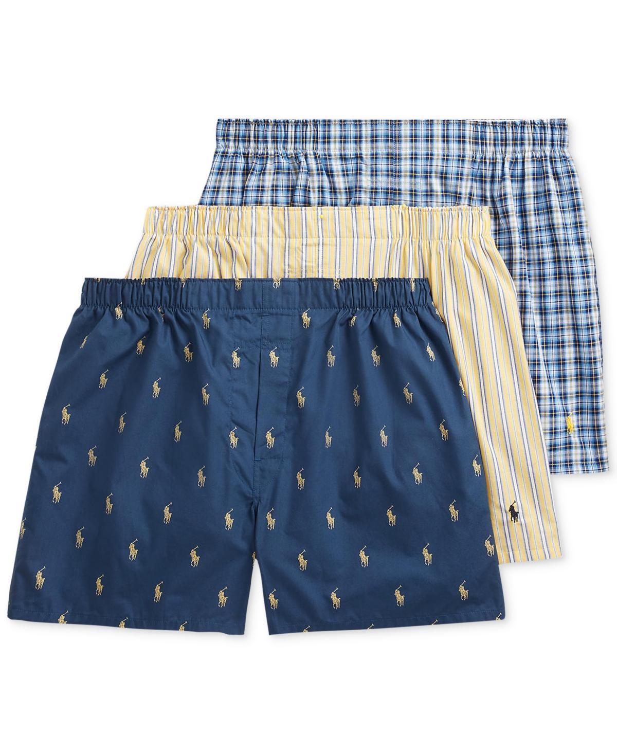 Polo Ralph Lauren Classic Fit Woven Boxers, Pack of 3 Product Image