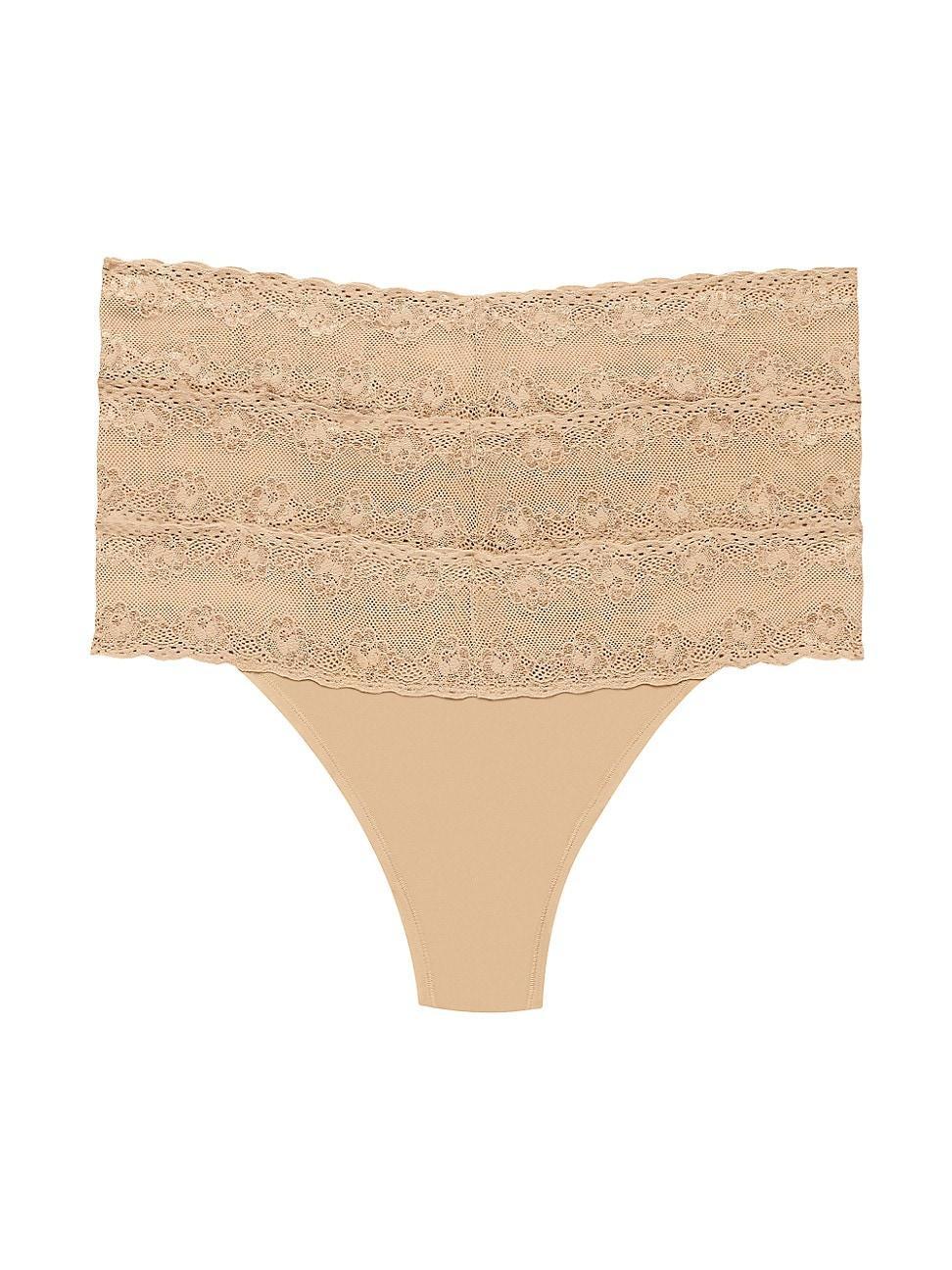 Natori Bliss Perfection Lace Trim Thong Product Image