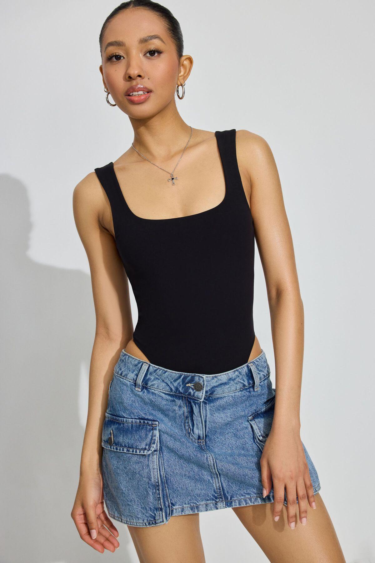 Square Neck Bodysuit Product Image