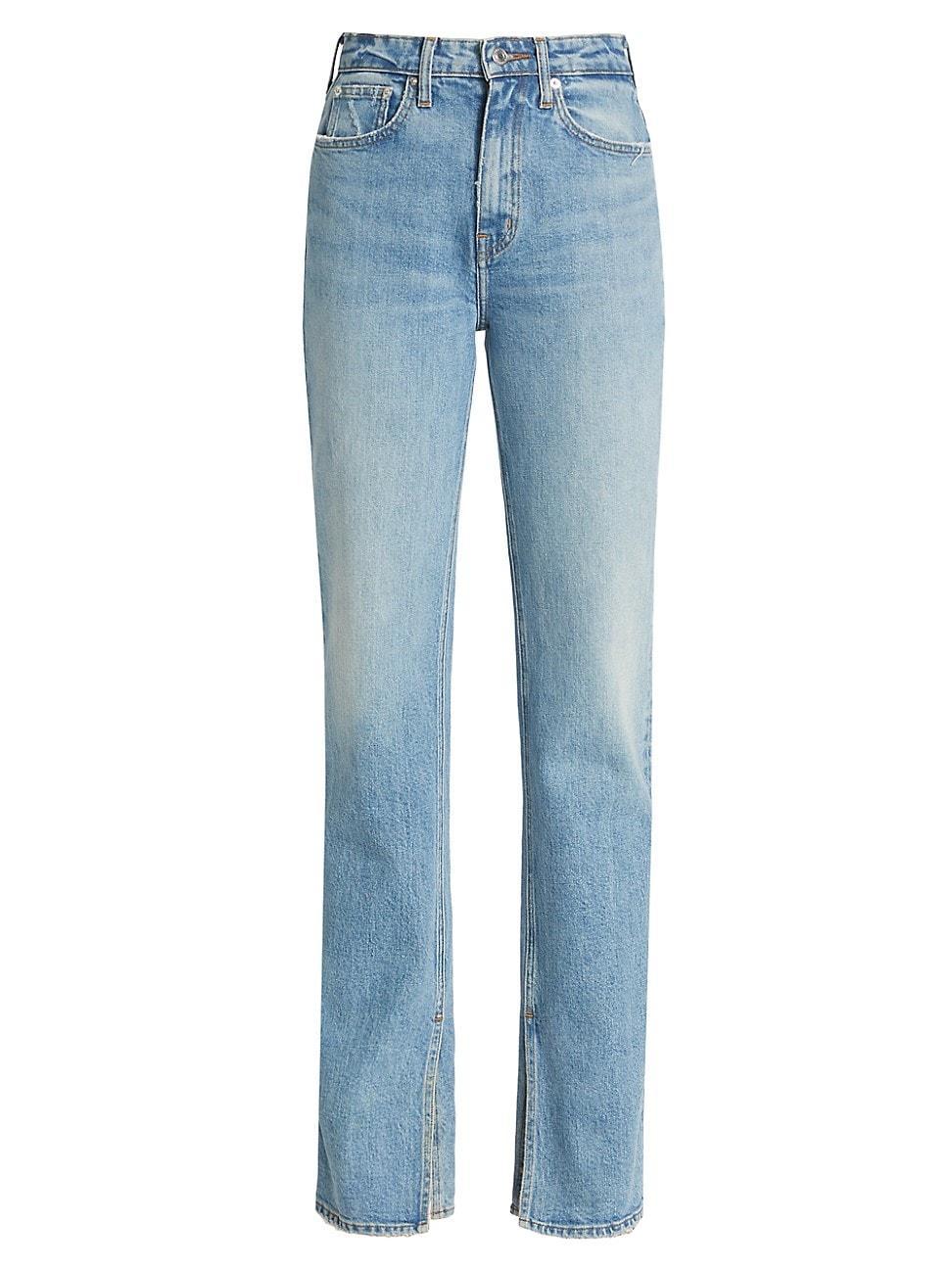 Womens Frankie Ultra High-Rise Straight-Leg Jeans Product Image