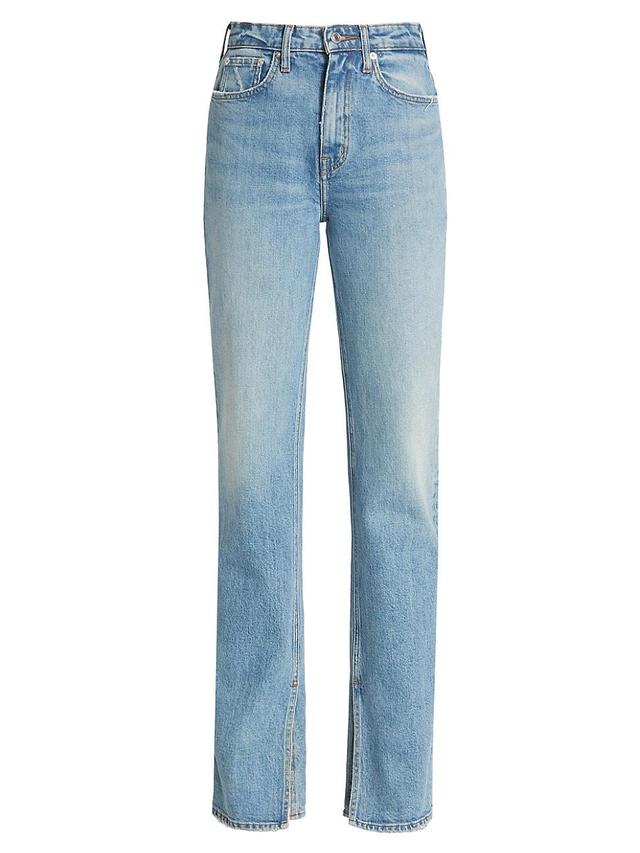 Womens Frankie Ultra High-Rise Straight-Leg Jeans Product Image