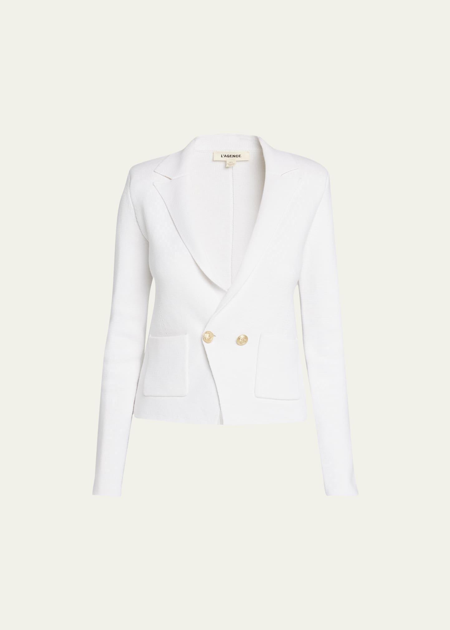 Womens Sofia Knit Double-Breasted Blazer Product Image