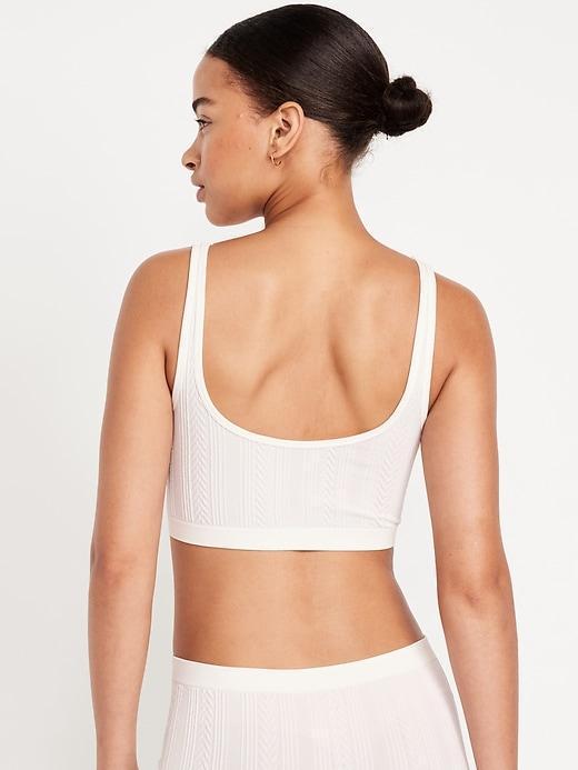 Seamless Cable-Knit Bralette Product Image