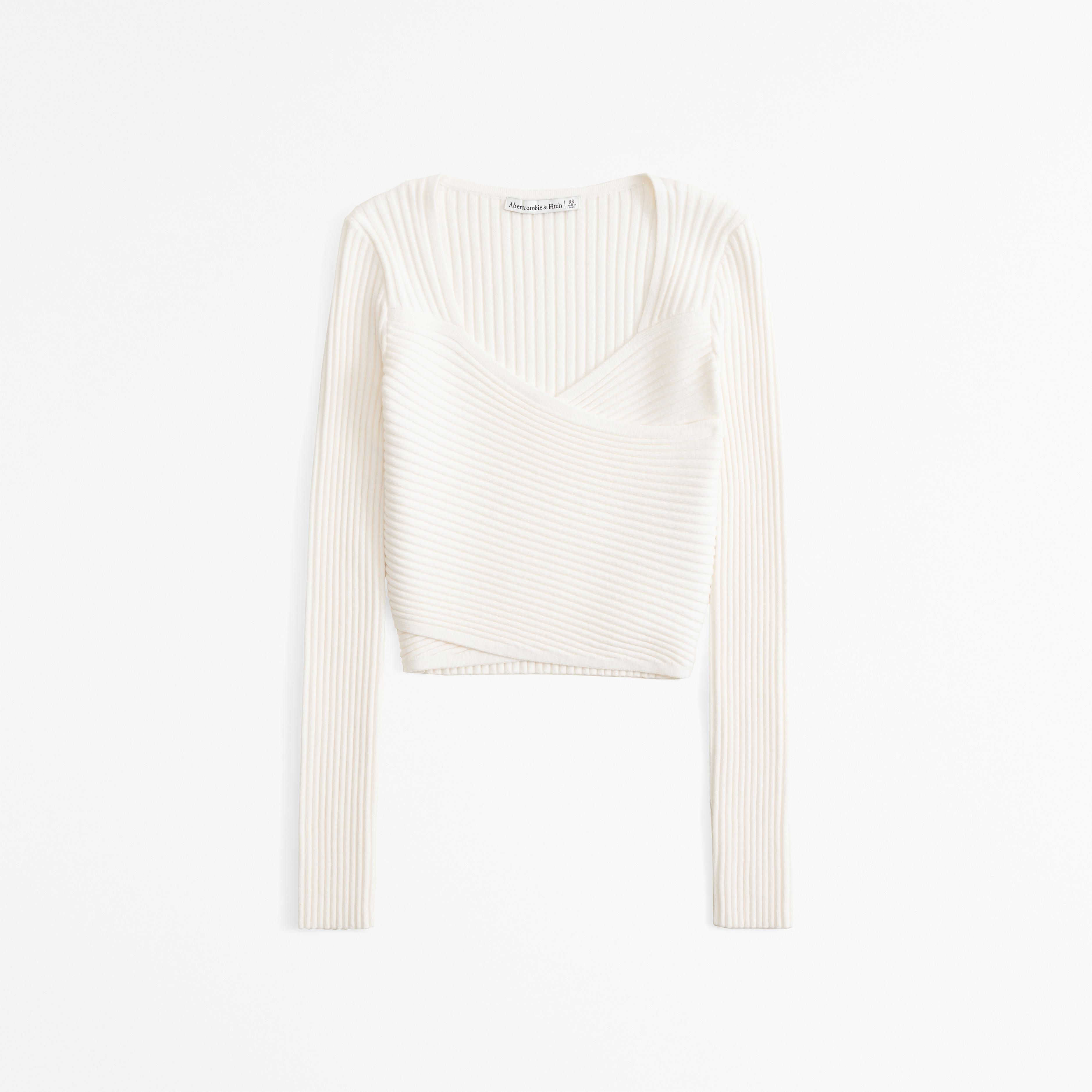 LuxeLoft Slim Wrap Sweater Product Image