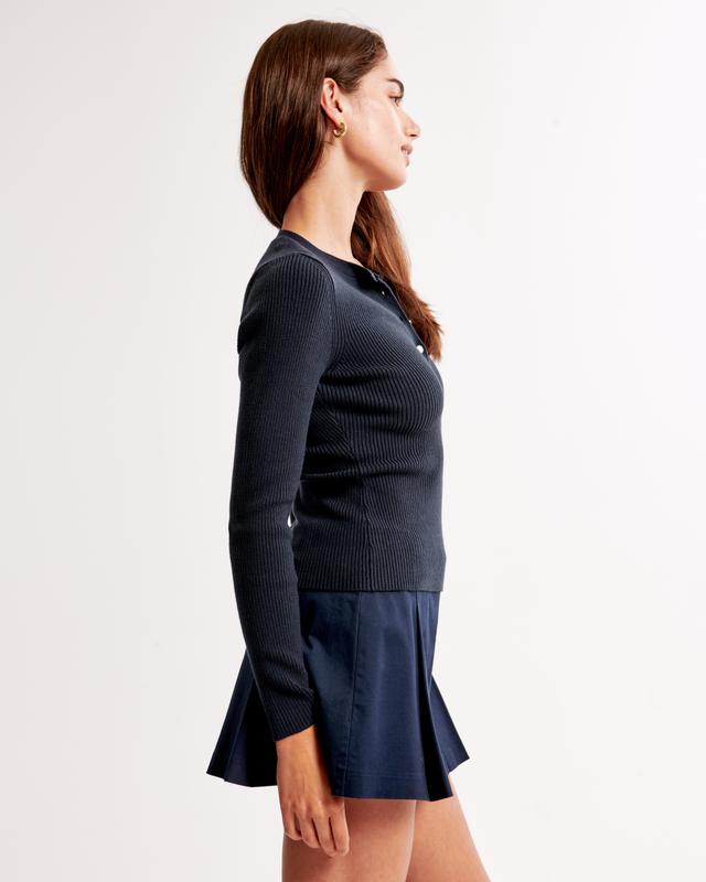 Slim Henley Sweater Top Product Image