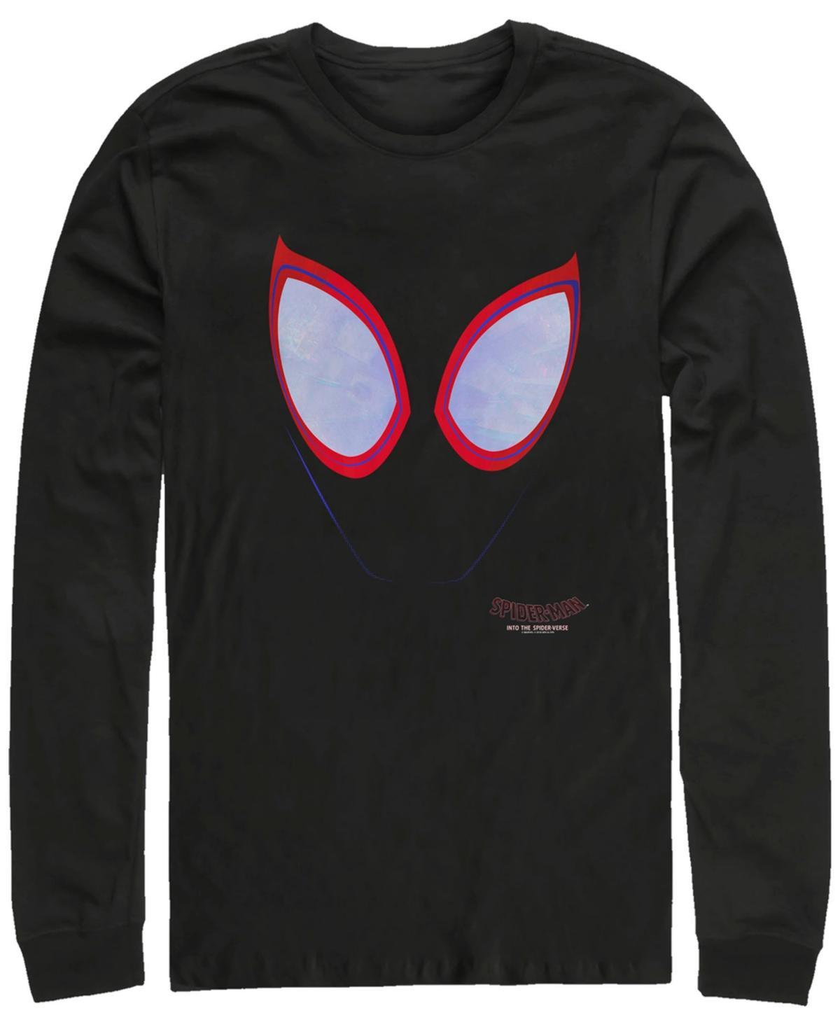 Marvel Mens Spider-Man Into the Spider-Verse Big Face, Long Sleeve T-shirt Product Image