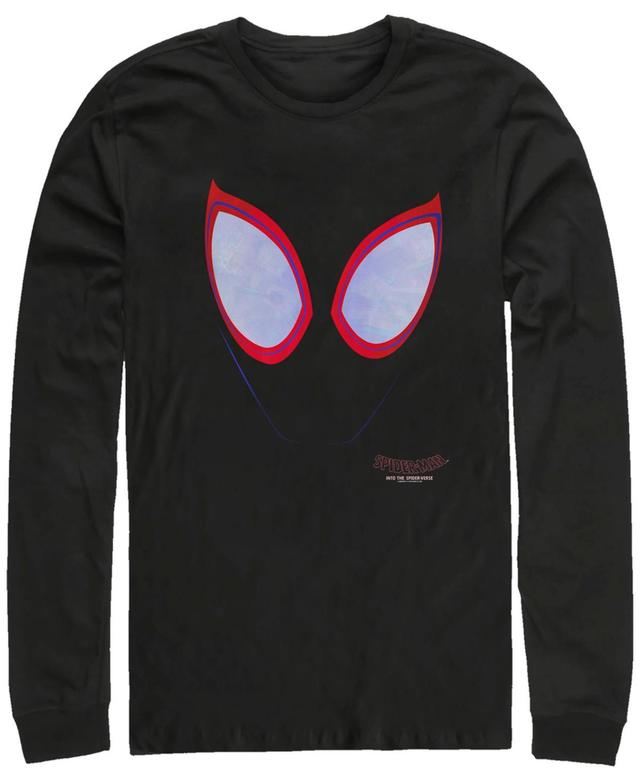 Mens Marvel Spider-Man Big Eyes Long Sleeve Graphic Tee Black Product Image