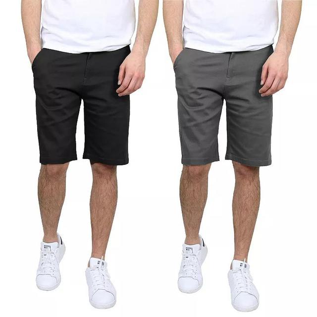 Mens Galaxy 2-Pack 10.5-in. 5-Pocket Flat-Front Slim-Fit Stretch Chino Shorts Product Image