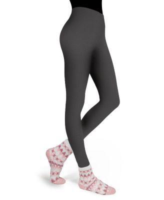 MeMoi Womens Pink Diamond Cozy Non-Skid Sock & Fleece-Lined Legging Set Product Image