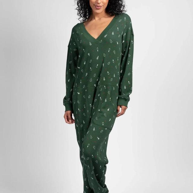 Waffle Jumpsuit - Green Product Image