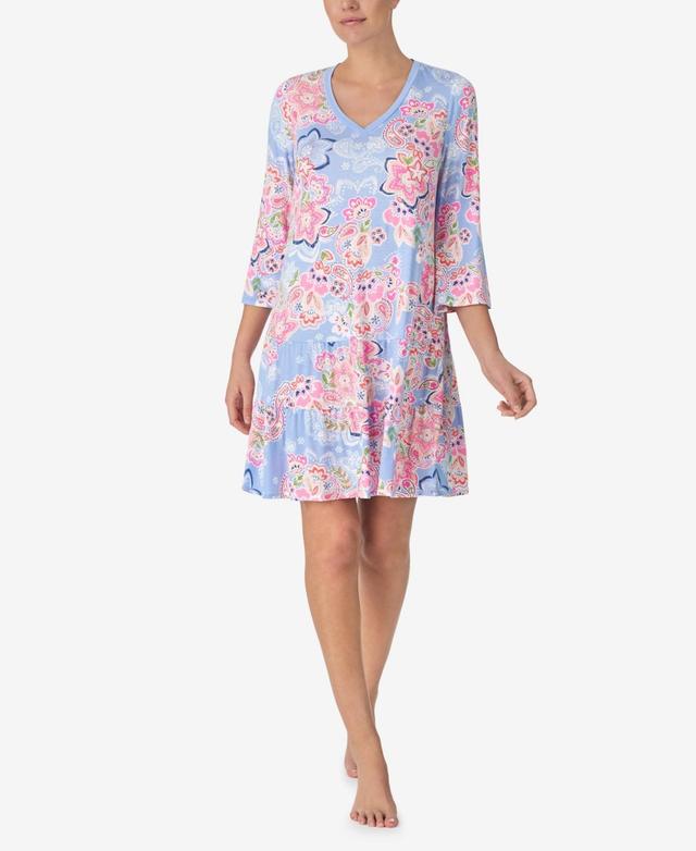 Ellen Tracy Womens 3/4 Bell Sleeve Tunic Short Gown Product Image