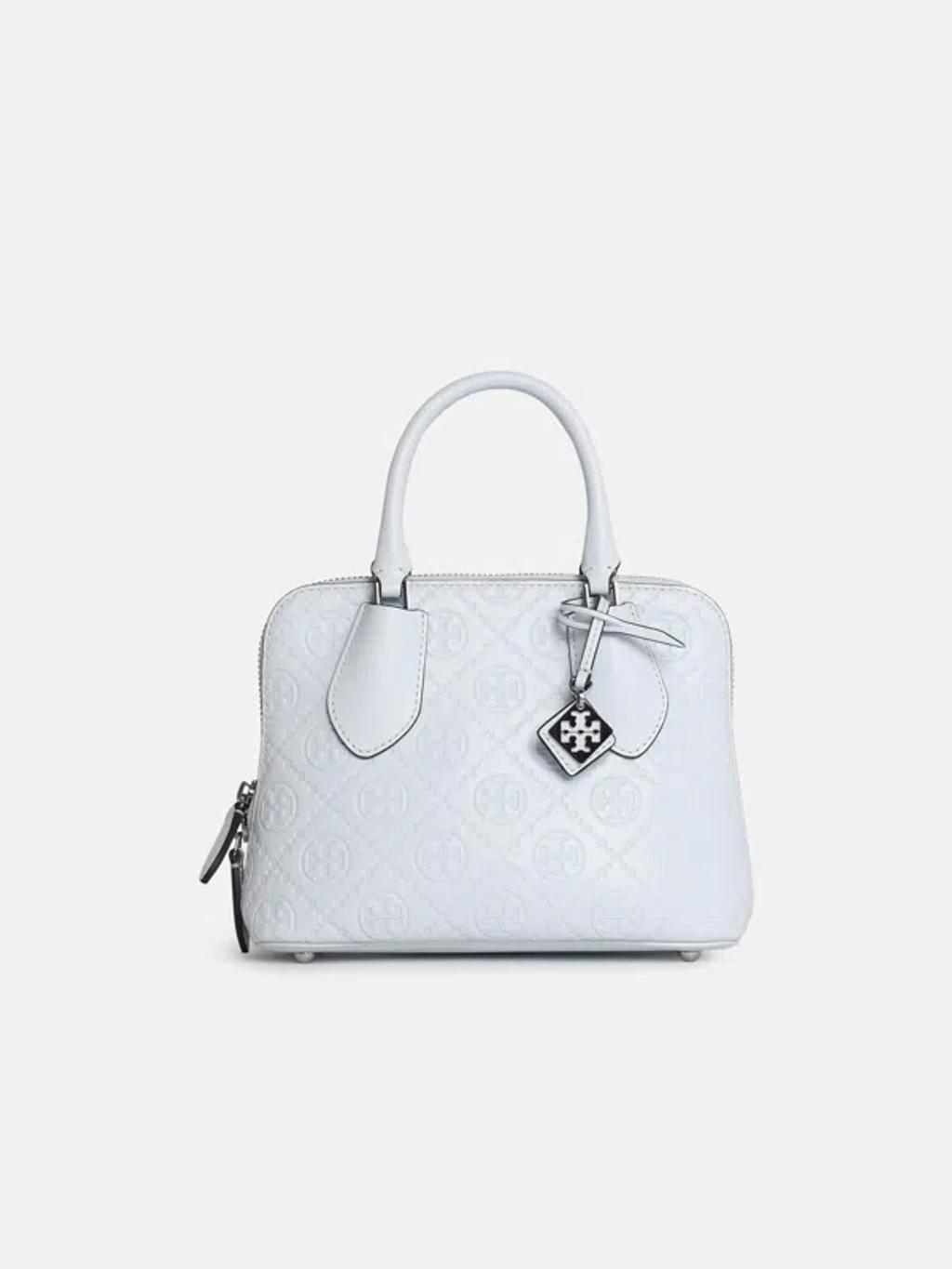 TORY BURCH 'swing' Mini Bag In Light Blue Leather Product Image