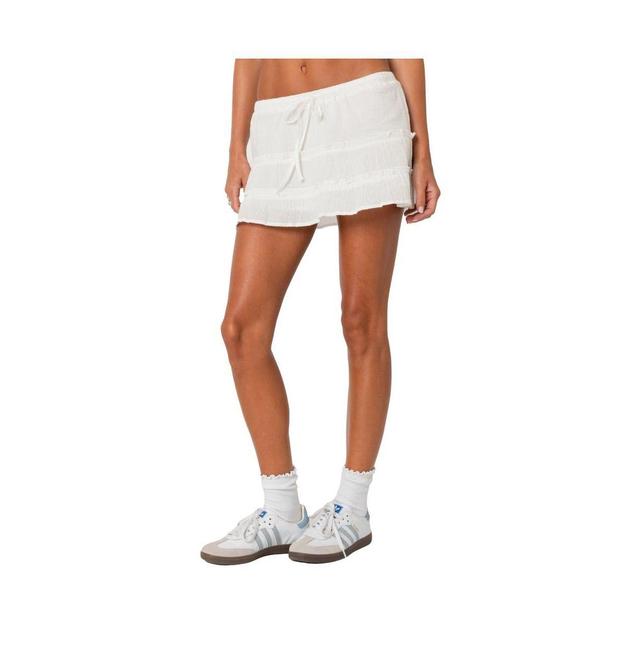 Edikted Womens Lora Tiered Mini Skirt Product Image