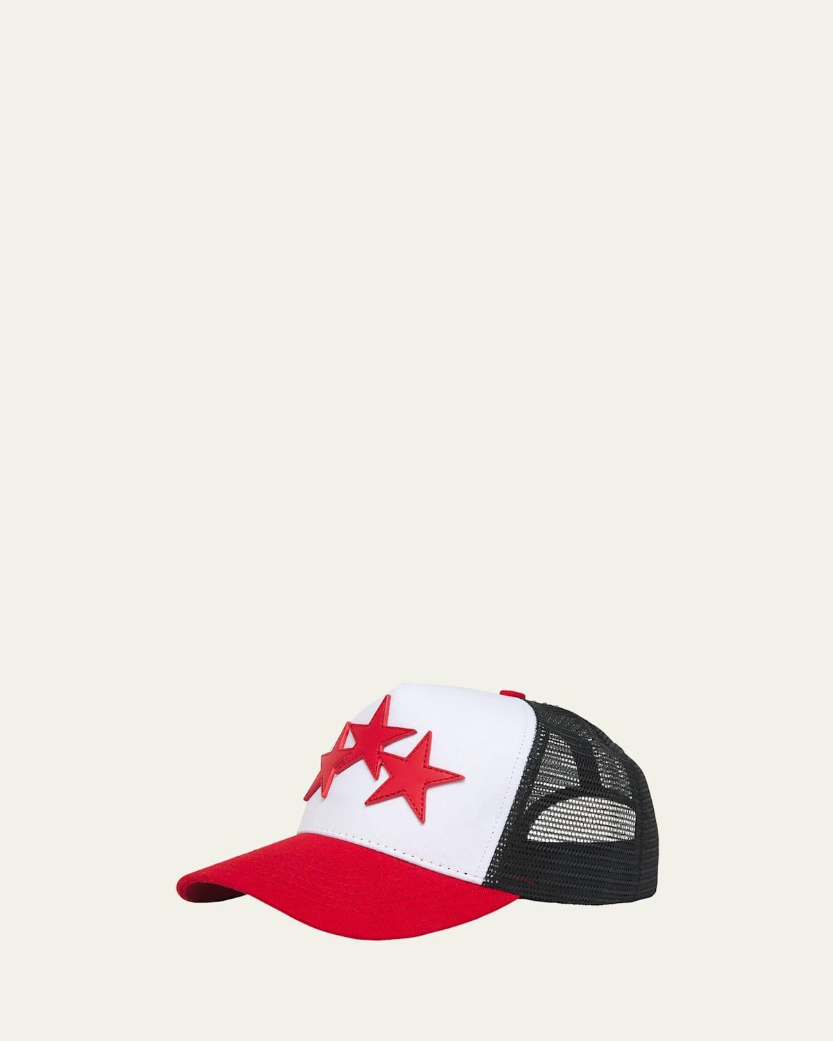 Mens Three Star Trucker Hat Product Image