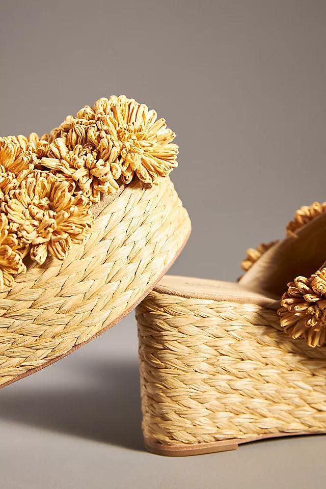 Paloma Barcelo Flower Wedge Sandals Product Image