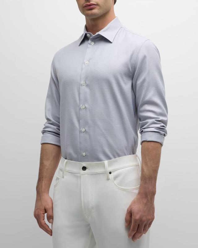 Mens Cotton Button-Front Sportshirt Product Image