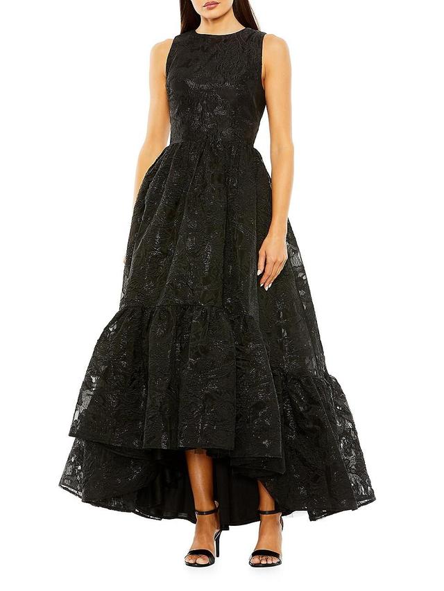 Womens Brocade High-Low Gown Product Image