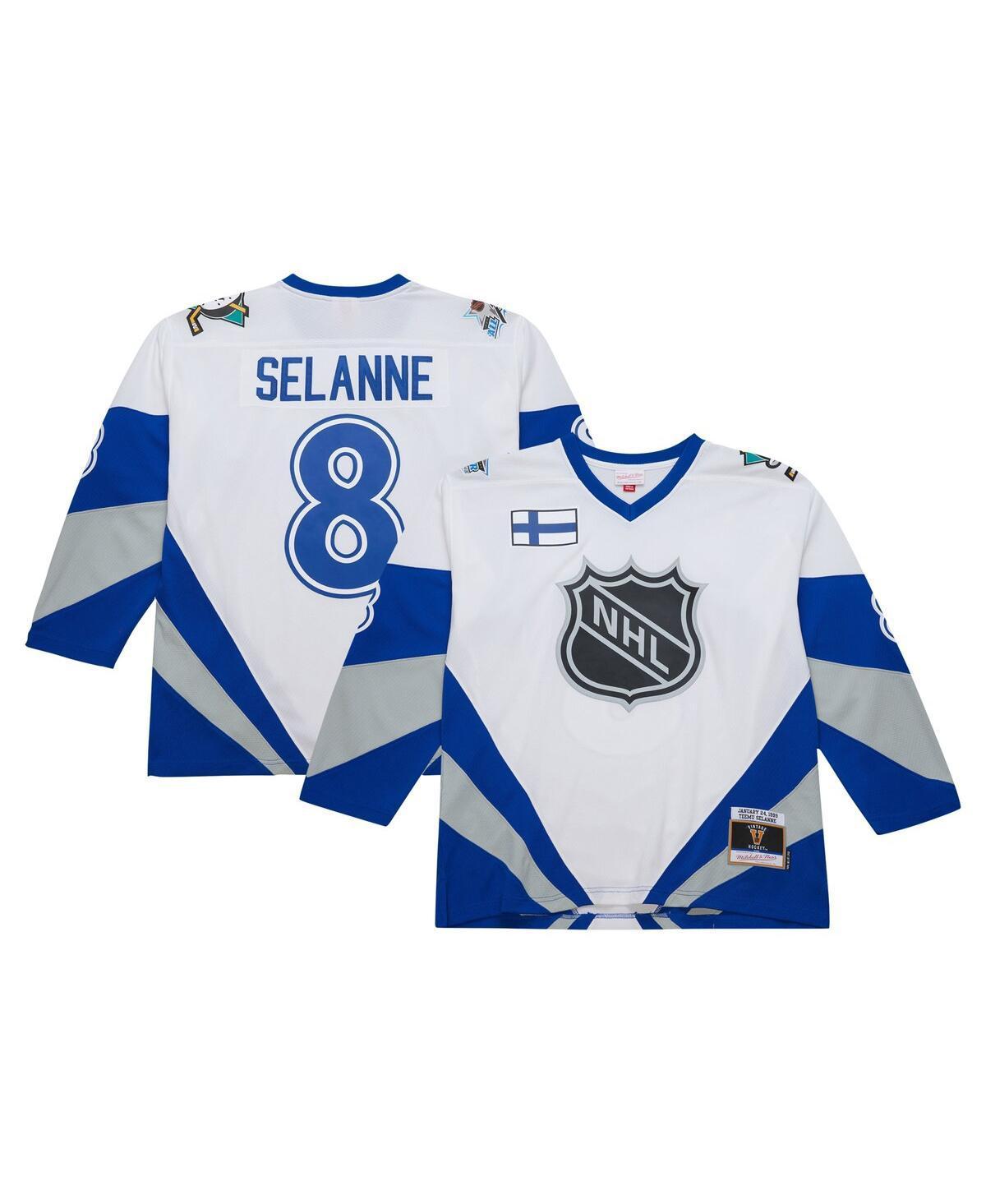 Mitchell Ness Mens Teemu Selanne White 1999 Nhl All-Star Game Blue Line Player Jersey - White Product Image