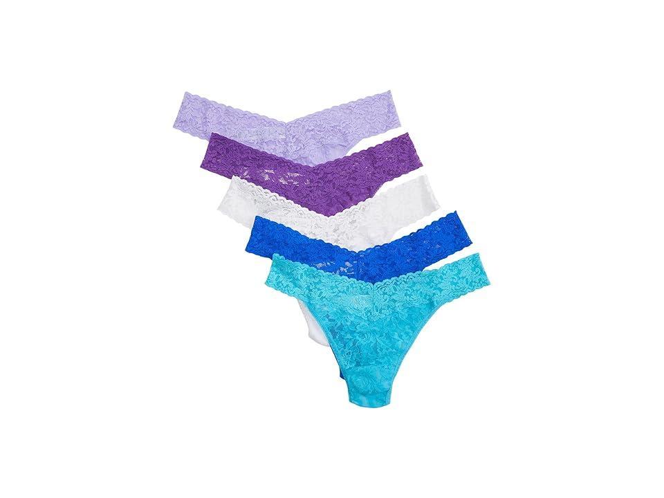 Signature Lace Original Rise Thong Fashion 5-Pack Product Image