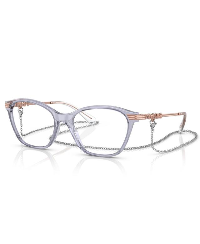 Vogue Eyewear Womens Cat Eye Eyeglasses, VO546153-o - Transparent Caramel Product Image