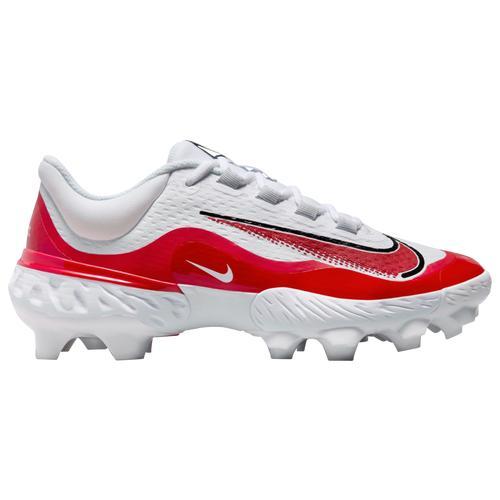 Nike Mens Nike Alpha Huarache Elite 4 Low MCS - Mens Baseball Shoes University Red/Pure Platinum/White Product Image