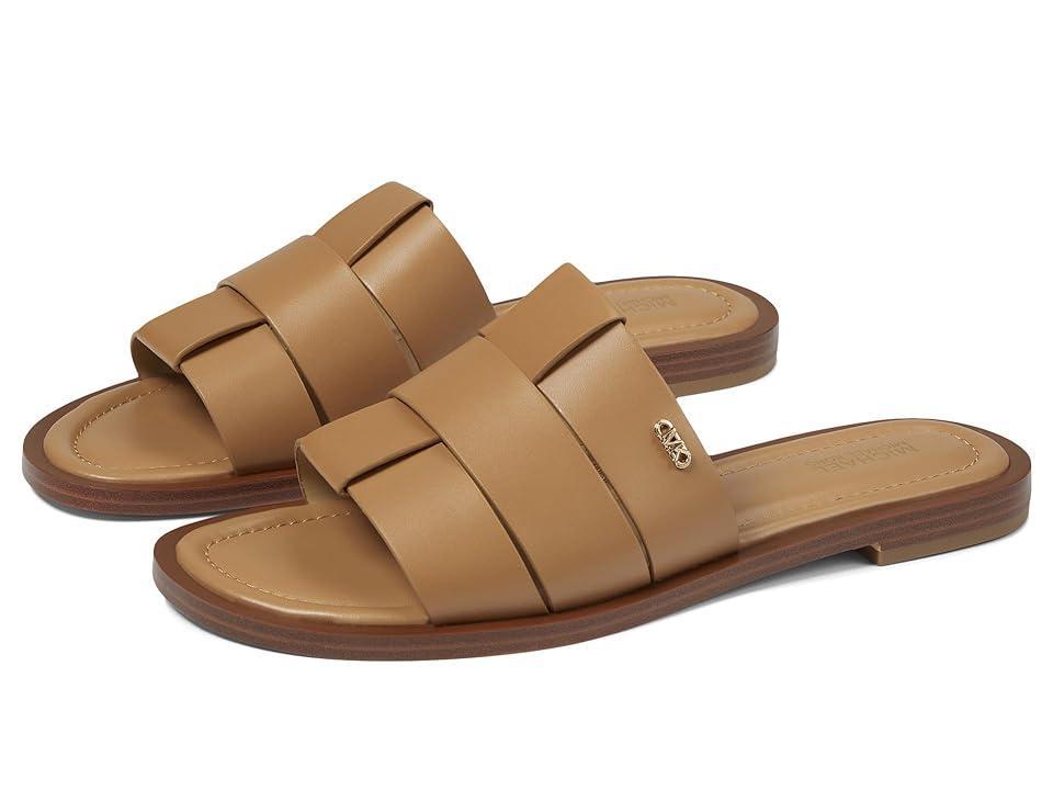 MICHAEL Michael Kors Ryland Flat Slide (Optic ) Women's Sandals Product Image