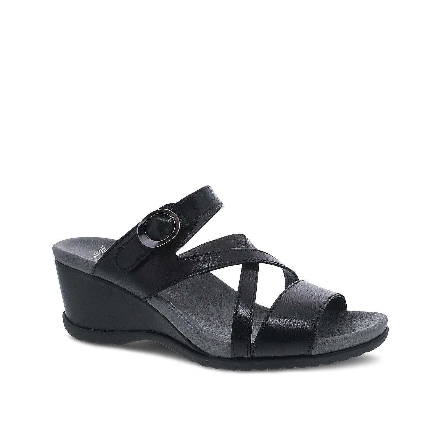 Dansko Ana Asymmetric Strappy Wedge Sandal Product Image