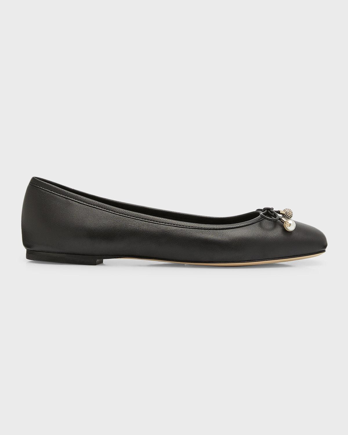 Womens Elme Leather Ballerina Flats Product Image