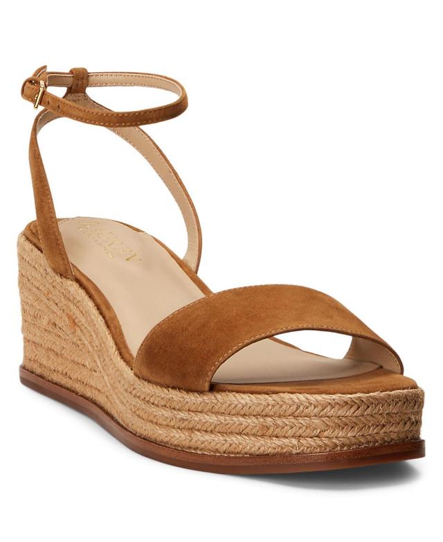 Lauren Ralph Lauren Womens Leona Espadrille Platform Wedge Sandals Product Image