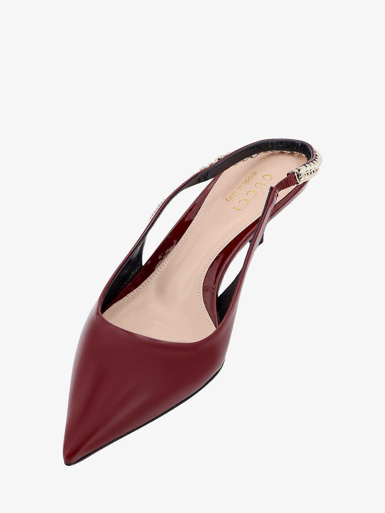 Patent Leather Slingback In Red Product Image