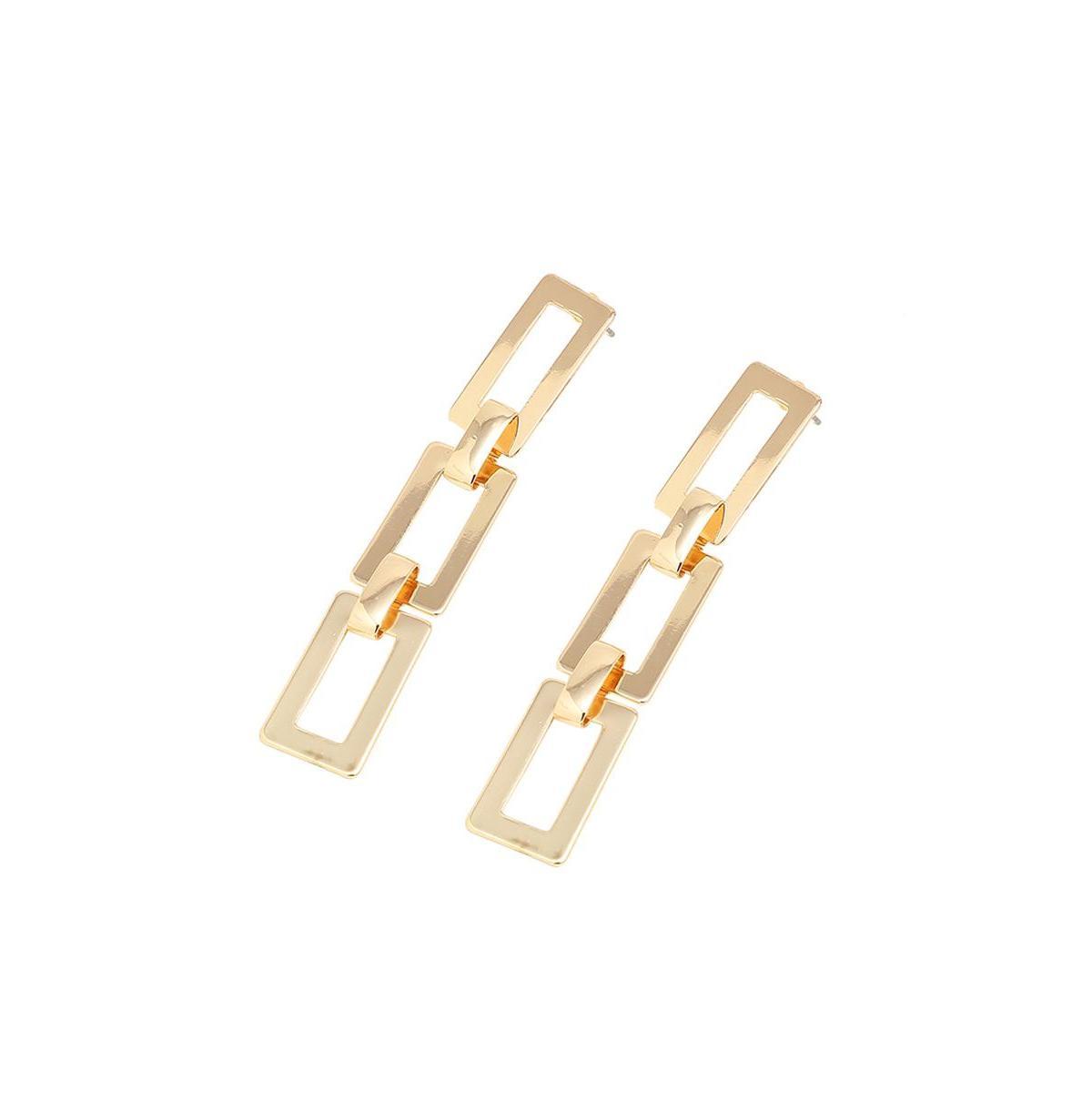 Sohi Womens Link Drop Earrings Product Image