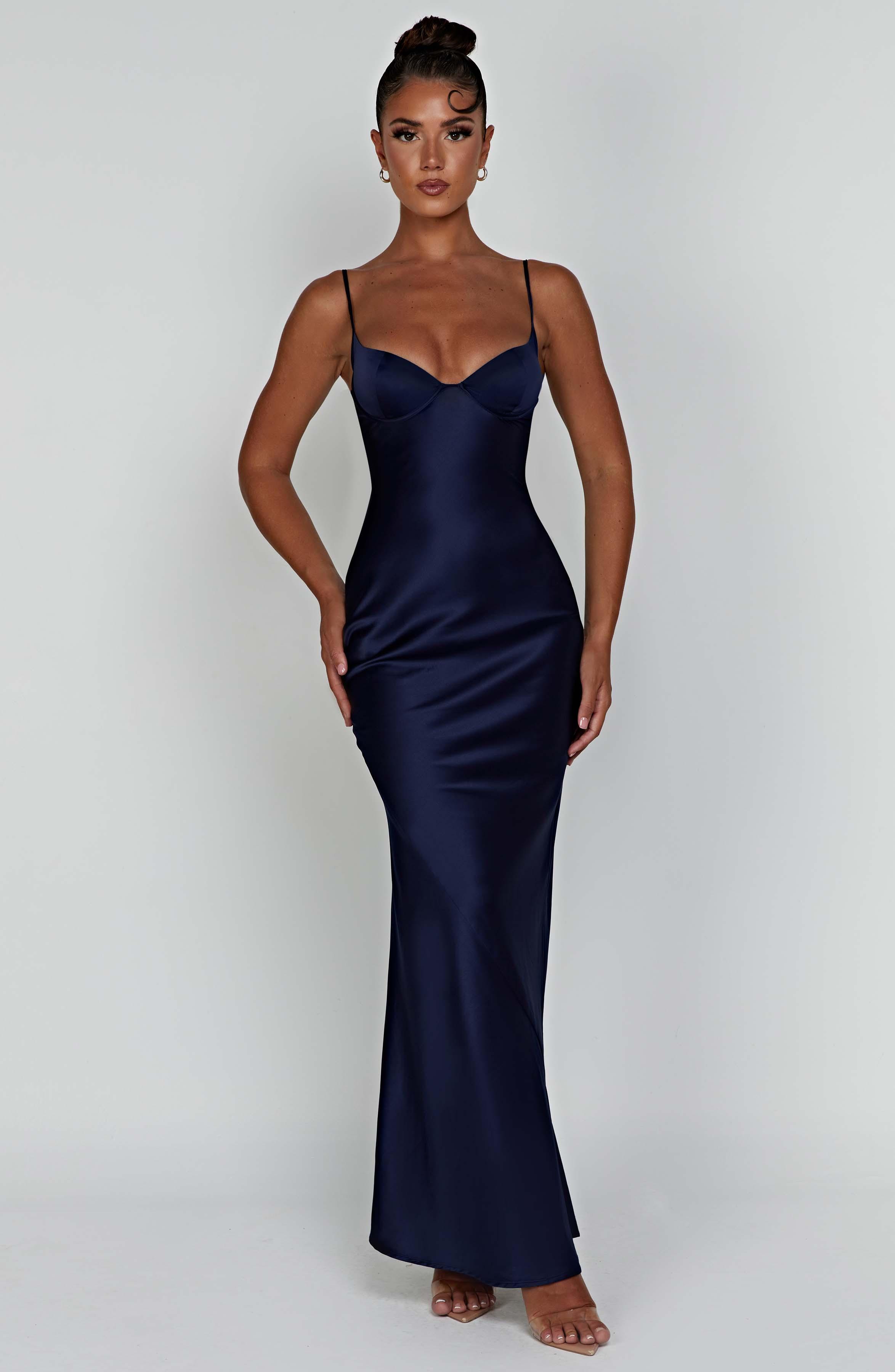 Athena Maxi Dress - Navy Product Image