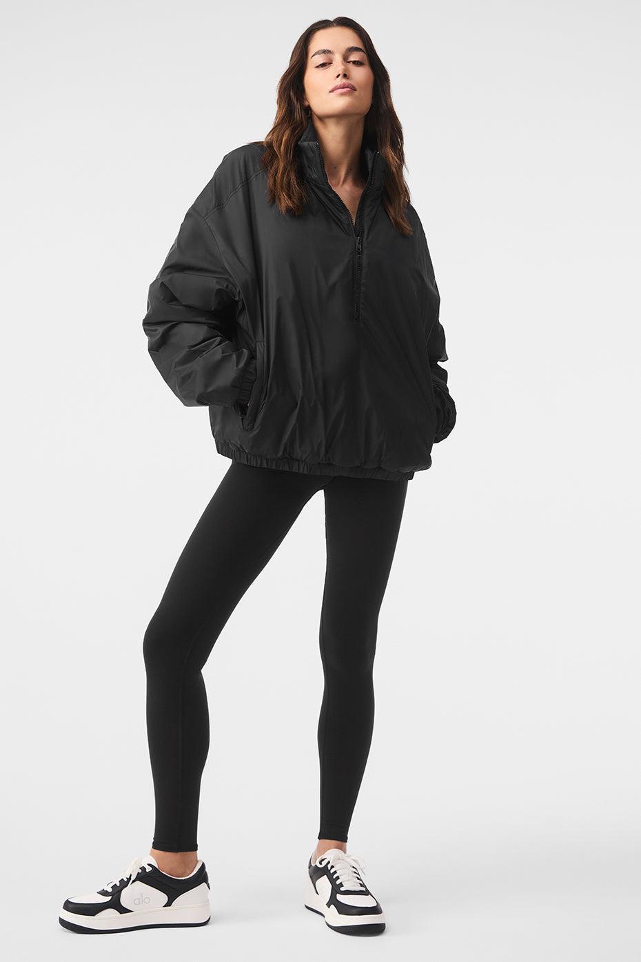 Latitude Light Weight 1/2 Zip Pullover Jacket - Black Female Product Image