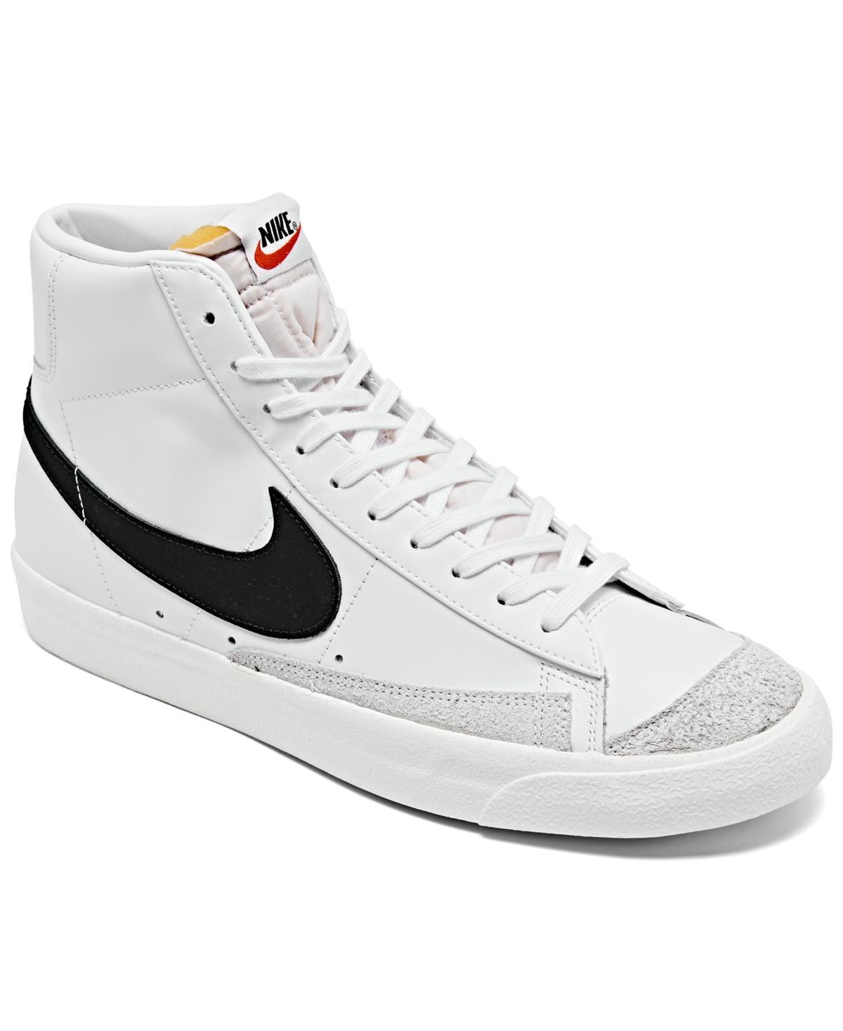 Nike Mens Nike Blazer High - Mens Shoes White/Black/White Product Image