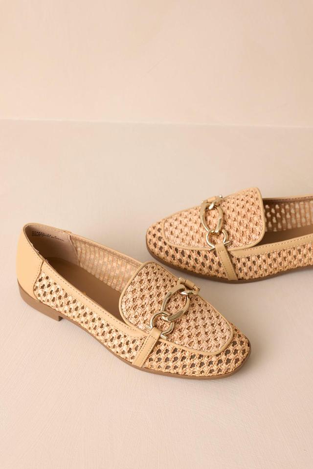 Stick To Your Word Natural Woven Loafer Product Image