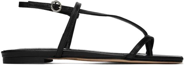 Ella Suede Sandals In Black Product Image