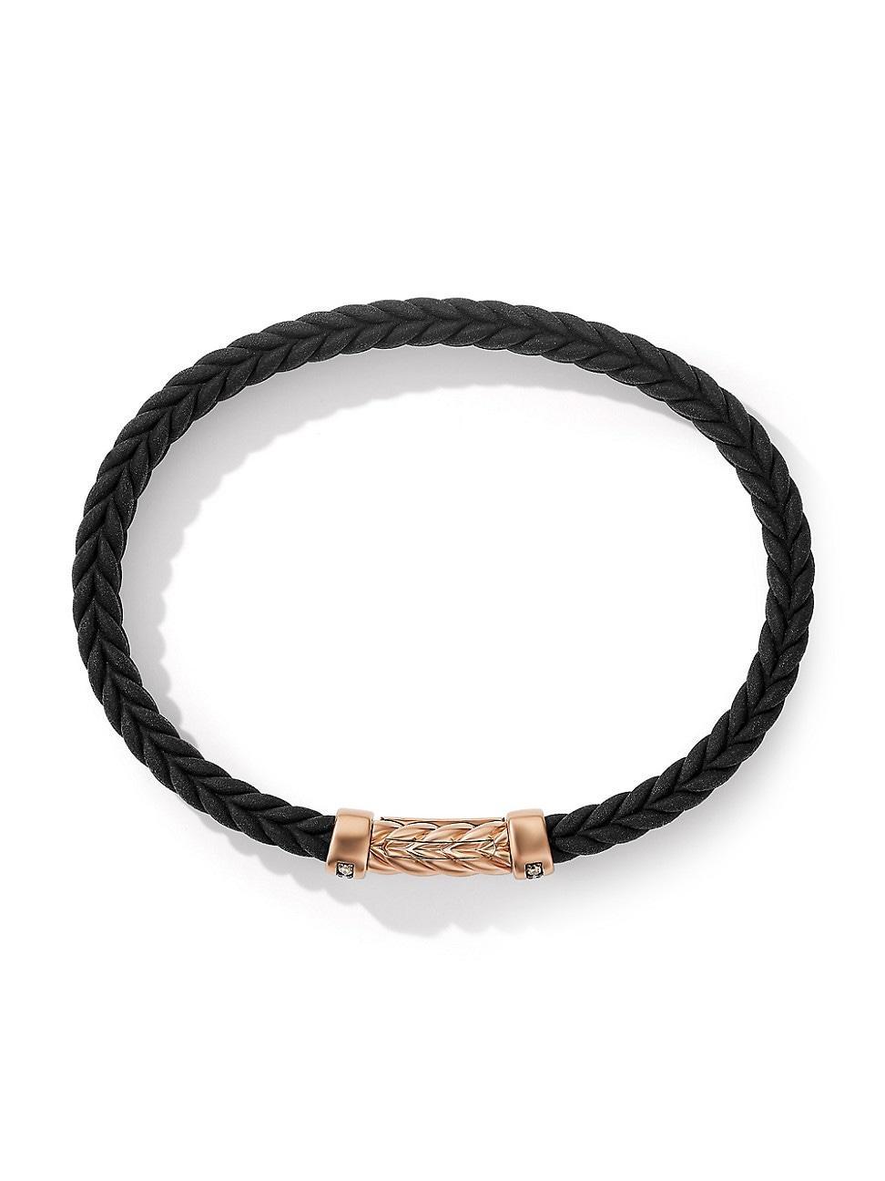 Mens Chevron Bracelet in Rubber Product Image