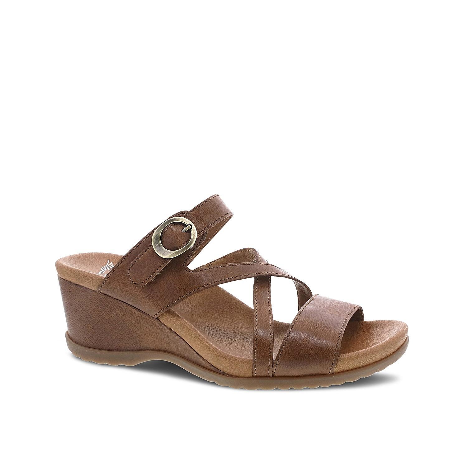 Dansko Ana Asymmetric Strappy Wedge Sandal Product Image