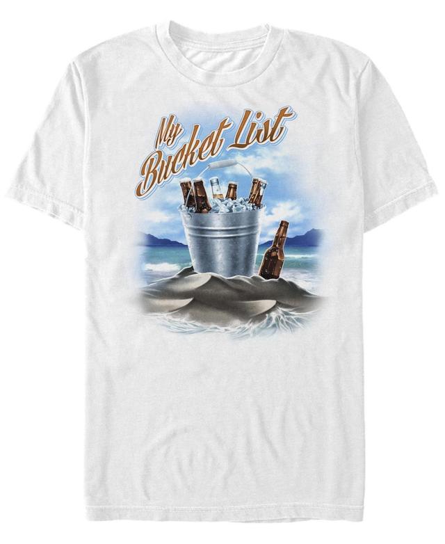 Mens My Bucket List Beer Beach Tee Shirt Product Image