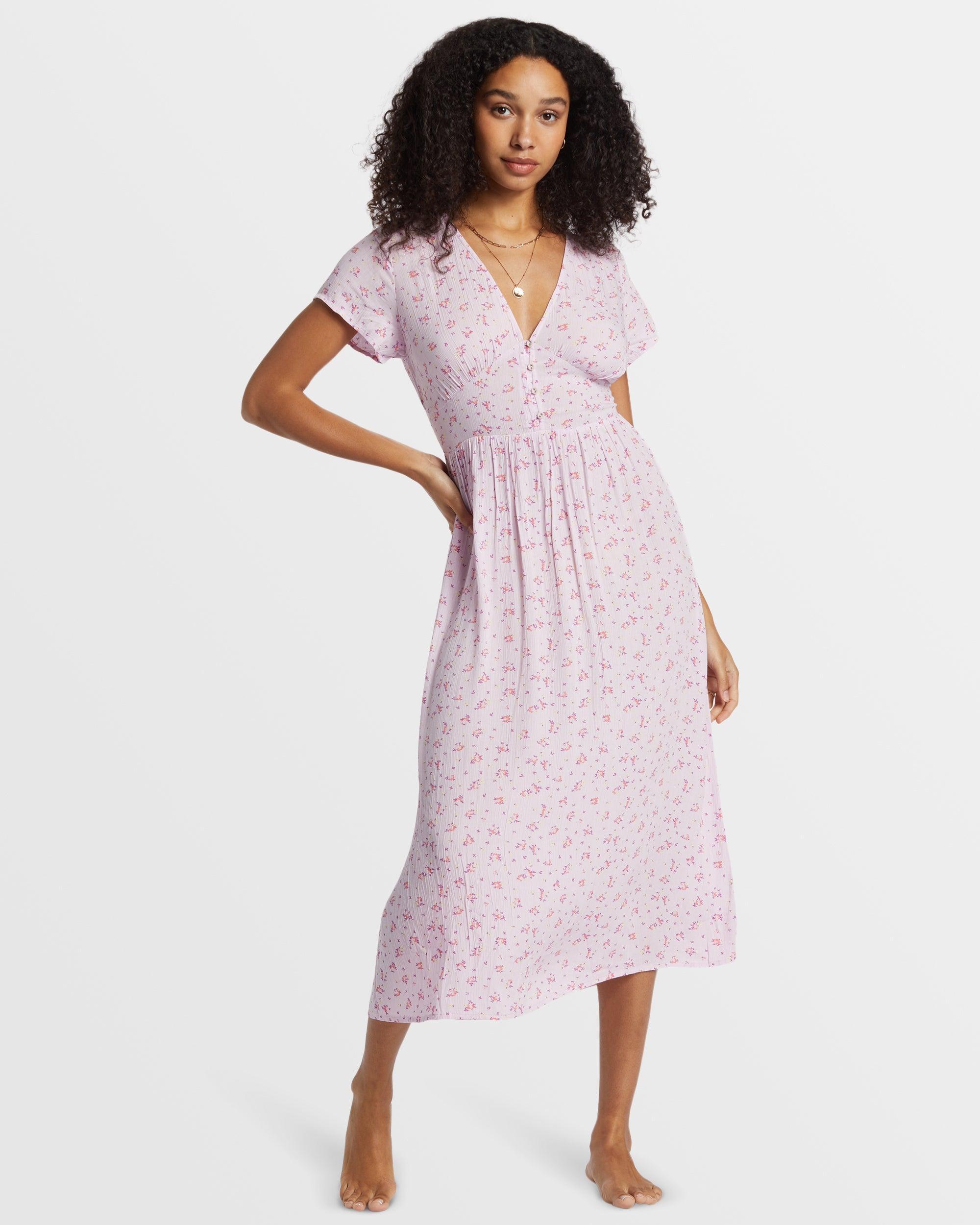 Morning Sky Midi Dress - Iced Lavender Female Product Image