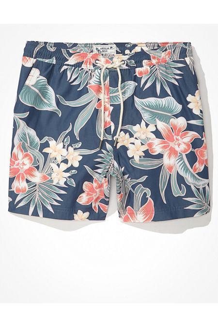 AE 5.5 Floral Swim Trunk Mens Blue Breeze XXL Product Image