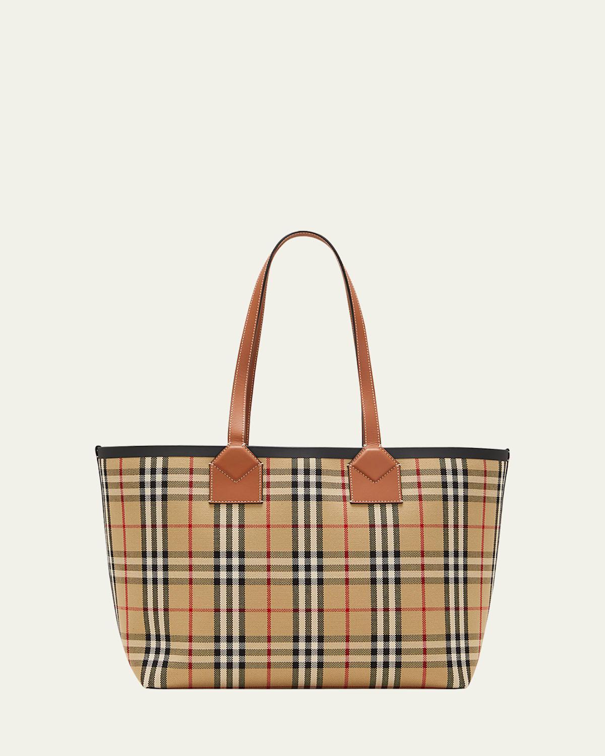 Womens Medium London Check Tote Bag Product Image