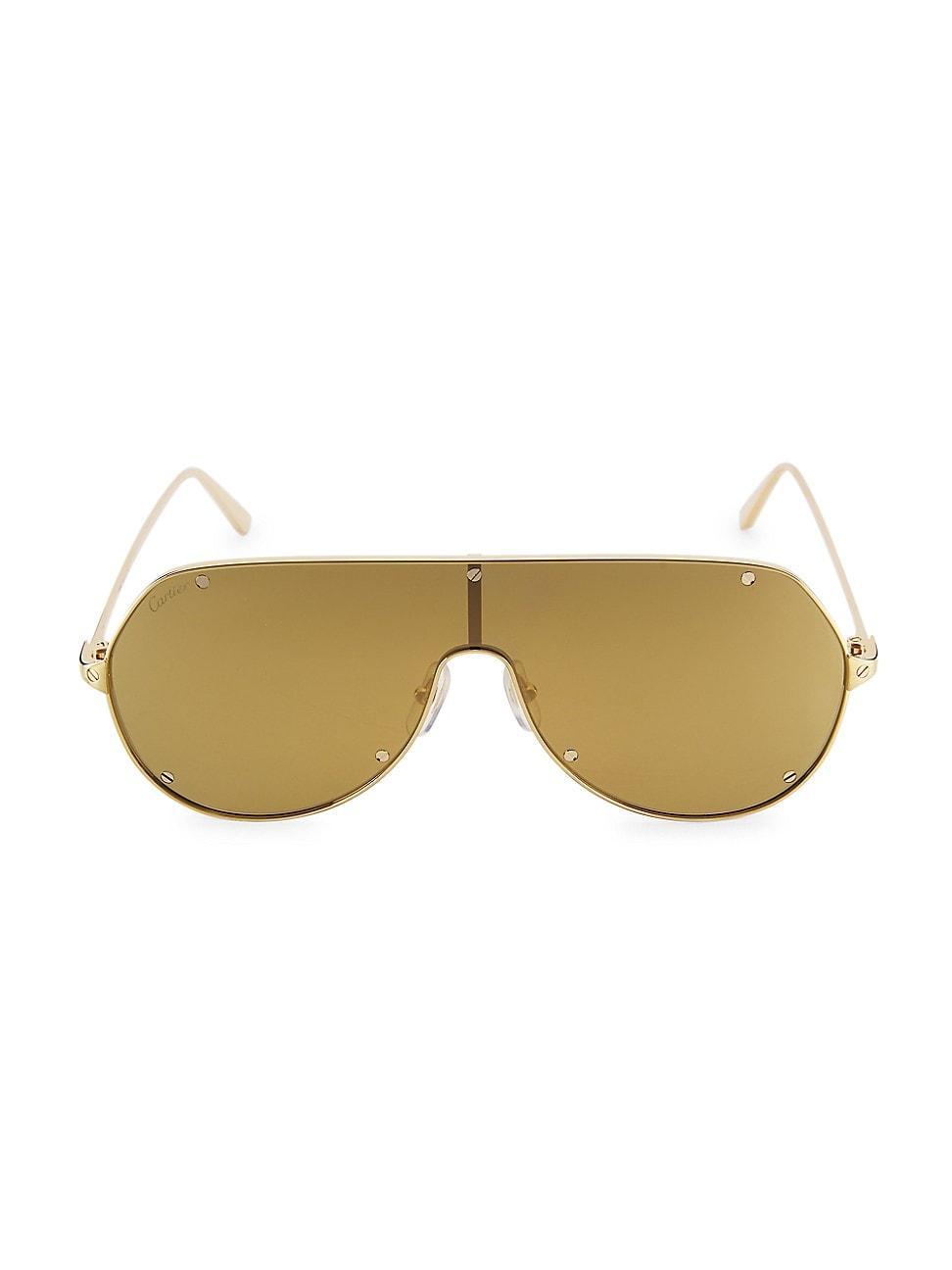 Mens Square Rimless Metal Sunglasses Product Image