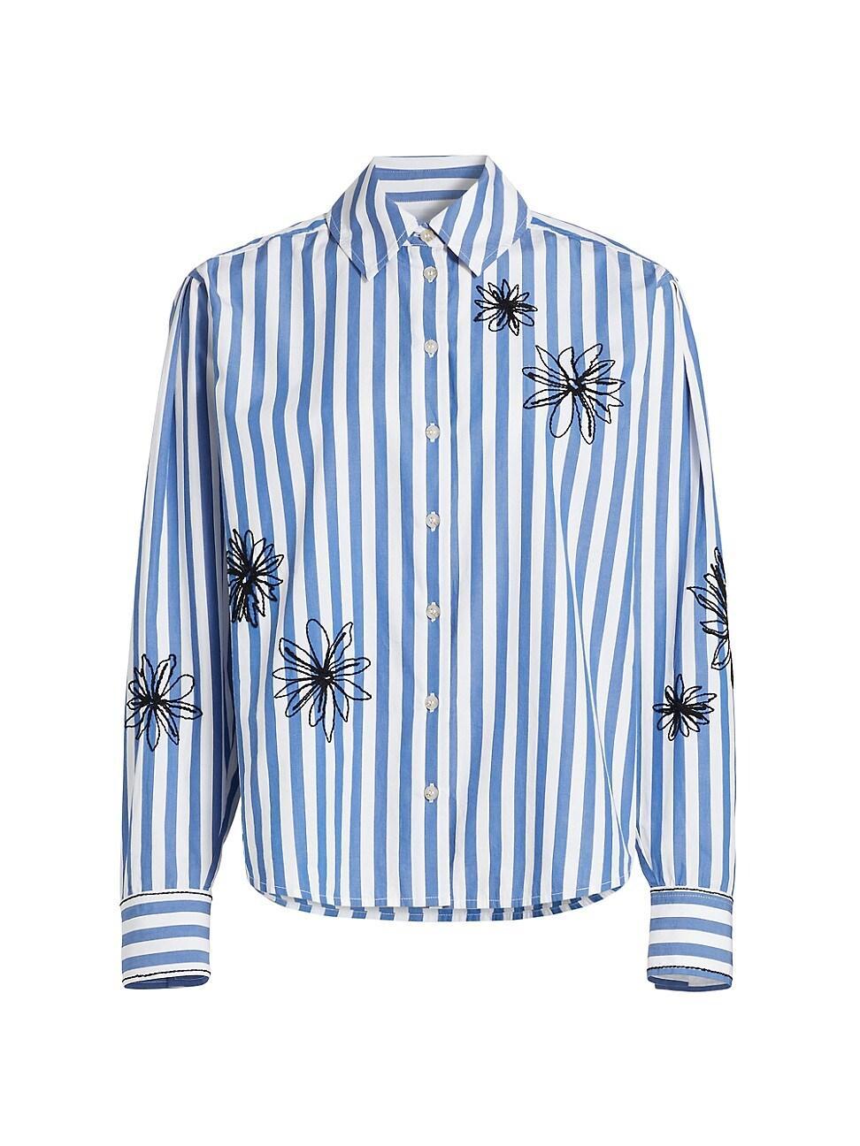 Womens Davina Floral Stripe Shirt Product Image