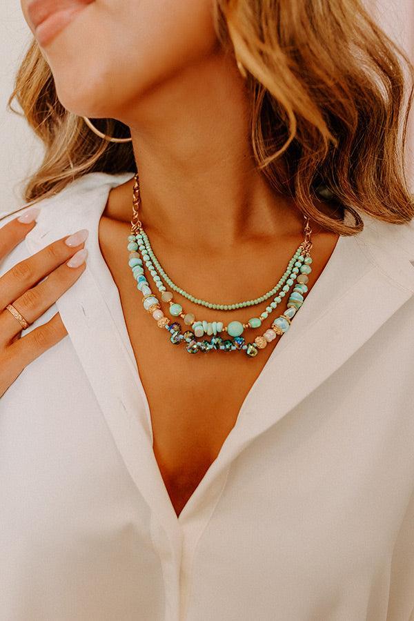 Well Loved Layered Necklace In Ocean Wave Product Image