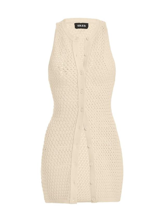 Womens Tilli Knit Crochet Vest Top Product Image