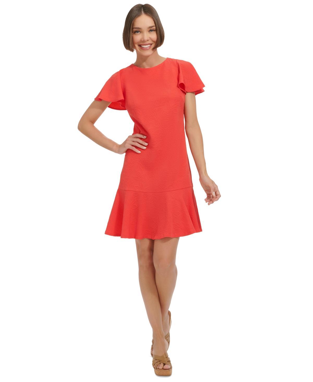 Tommy Hilfiger Shift Dress (Guava) Women's Dress Product Image