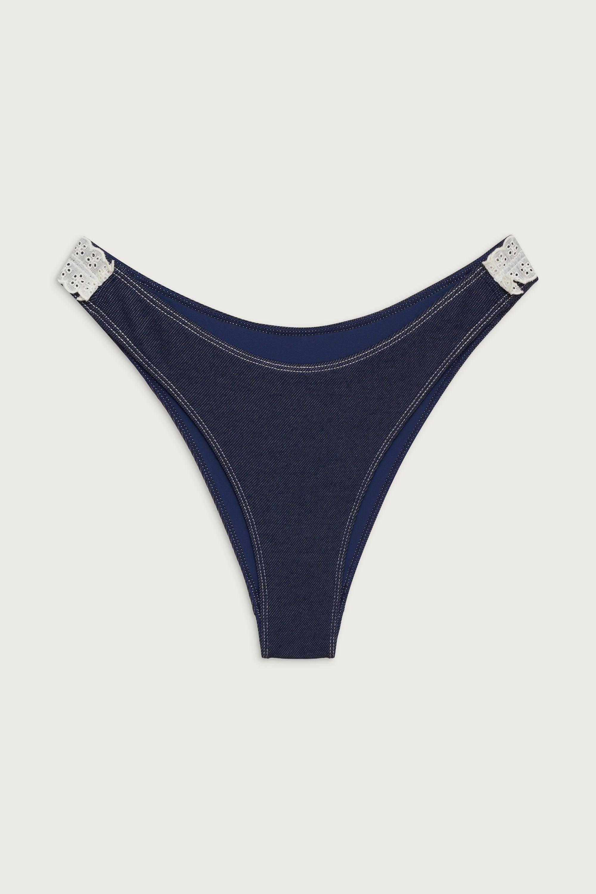 Dove Classic Bikini Bottom - Blue Denim Product Image