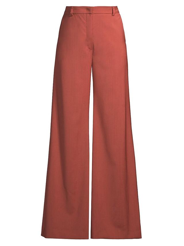 Weekend Max Mara Sonale Virgin Wool Wide Leg Pants Product Image